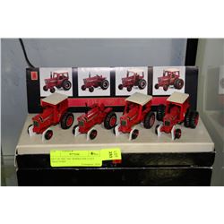 SET OF IHC "66" SERIES DIE CAST TRACTORS