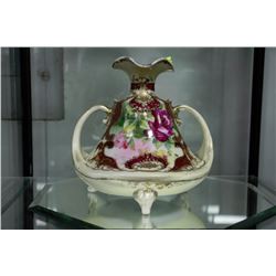 ANTIQUE ORIENTAL GOLD EMBOSSED VASE