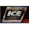 Image 1 : ICE DRAFT BEER MIRROR SIGN - BUDWEISER -