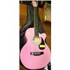 Image 1 : CLECA PINK GUITAR WITH BAG CASE