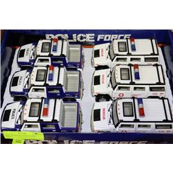 TRAY OF POLICE VEHICLE DIE CASTS