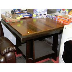 2 TONE BAR TABLE WITH BUTTERFLY LEAF