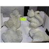 Image 1 : LOT OF 4 CONCRETE SQUIRRELS 5"