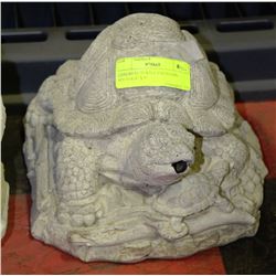 CONCRETE TURTLE FOUNTAIN SPITTER-8" X 9"