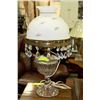 Image 1 : VINTAGE ELECTRIC LAMP WITH MILK GLASS SHADE