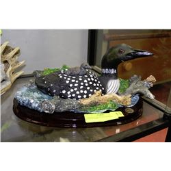 CANADIAN WILDERNESS MOTHER LOON & BABY