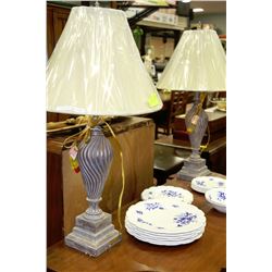 PAIR OF DECORATIVE LAMPS