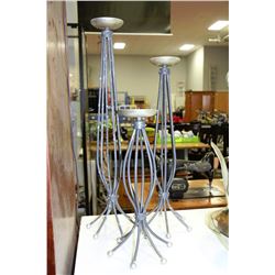SET OF THREE CANDLE HOLDERS