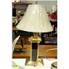Image 1 : GOLD TONE & GRANITE TABLE LAMP