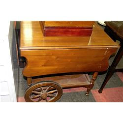 ESTATE MAPLE DOUBLE DROP LEAF CART