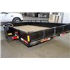 Image 1 : 6' X 12' TILTING TRAILER - HAS NEW WIRING, NEW