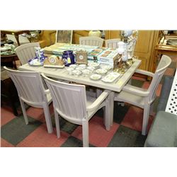 MARTHA'S VINEYARD DINING/PATIO TABLE WITH 6 HIGH