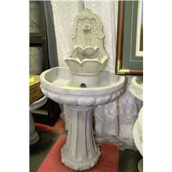 CONCRETE WALL FOUNTAIN 18" X 36"