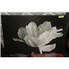 Image 1 : WHITE FLOWER CANVAS PICTURE 24"X36"