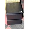 Image 1 : ESTATE BLACK 2-DRAWER  NIGHT TABLE