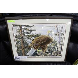 SCOTT WOOLEVER 1983 THE VIGIL AMERICAN BALD EAGLE