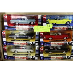 FLAT OF CLASSIC DIE CAST 1:43 SCALE CARS