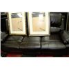 Image 2 : DARK BROWN LEATHERETTE RECLINING SOFA&CHAIR