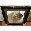 Image 1 : ROBERT BATEMAN BUFFALO PRINT - FRAMED & MATTED