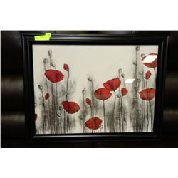 WOOD FRAMED TULIP PICTURE -