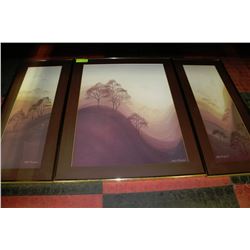 ESTATE 3 PC GOLDTONE FRAMED PICTURE SET