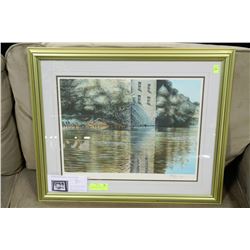 KEN DANBY ORIGINAL LITHOGRAPH "ALONG THE CASCADES"