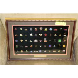 1978 EDMONTON XI COMMONWEALTH GAMES FRAMED PIN