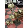 Image 1 : 3 PIECE BRASS TONE LAMP SET
