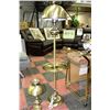 Image 3 : 3 PIECE BRASS TONE LAMP SET