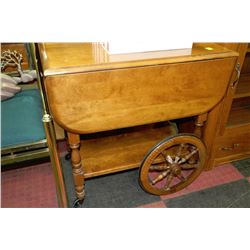 MAPLE VINTAGE DOUBL E DROP LEAF TEA CART