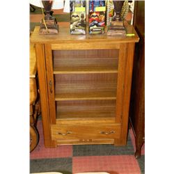 VINTAGE ESTATE GLASS DOOR CABINET