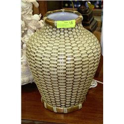 WOVEN BASKET STYLE DECORATIVE VASE - 15"