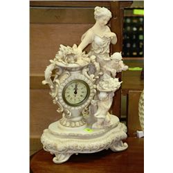 ORNAMENTAL ANGEL CLOCK FIGURE