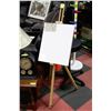 Image 1 : SOLID WOOD ART EASEL W/2 NEW CANVASSES