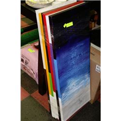BUNDLE OF 6 ABSTRACT DECORATIVE CANVAS