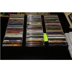 WALL-MOUNT CD HOLDER W/90 MUSIC CD'S -