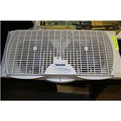 HOLMES DUAL-WINDOW FAN W/2 SPEEDS