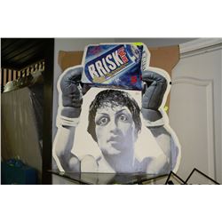 CARDBOARD CUTOUT OF ROCKY ABOUT 6' TALL