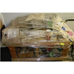 WOODEN CART & CONTENTS