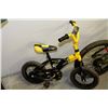 Image 1 : CHILDRENS TECH TEAM YELLOW JACKET BIKE WITH CHAIN