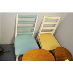 LOT OF 2 WOODEN CHAIRS