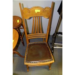 VINTAGE WOOD ROCKING CHAIR