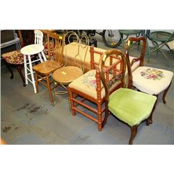 7 ASST. ESTATE SIDECHAIRS