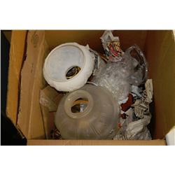 BOX OF ASSORTED OIL LAMPS