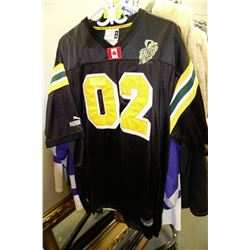 EDMONTON ESKIMOS 2002 GREY CUP JERSEY SIZE XL
