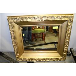 GOLD 30" X 27" FRAMED MIRROR