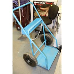 DOUBLE WELDING CYLINDER CART WITH HARD TIRES