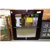 Image 1 : BROWN WOOD FRAMED MIRROR 22"L X 26.5"H
