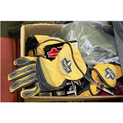 BOX WITH ERGODYNE PROFLEX GLOVES,HELLY HANSEN