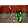 Image 1 : 2 PIECES OF ART GLASS